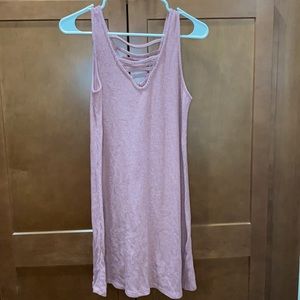Pink Dress with Cross Top